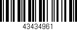 Código de barras (EAN, GTIN, SKU, ISBN): '43434961'