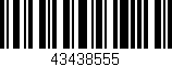 Código de barras (EAN, GTIN, SKU, ISBN): '43438555'