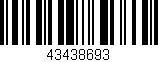 Código de barras (EAN, GTIN, SKU, ISBN): '43438693'