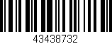 Código de barras (EAN, GTIN, SKU, ISBN): '43438732'