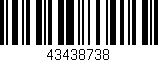 Código de barras (EAN, GTIN, SKU, ISBN): '43438738'