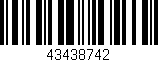 Código de barras (EAN, GTIN, SKU, ISBN): '43438742'