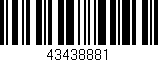Código de barras (EAN, GTIN, SKU, ISBN): '43438881'