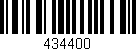 Código de barras (EAN, GTIN, SKU, ISBN): '434400'