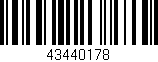 Código de barras (EAN, GTIN, SKU, ISBN): '43440178'