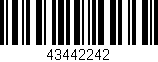 Código de barras (EAN, GTIN, SKU, ISBN): '43442242'