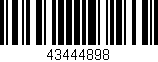 Código de barras (EAN, GTIN, SKU, ISBN): '43444898'