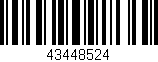 Código de barras (EAN, GTIN, SKU, ISBN): '43448524'