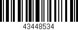 Código de barras (EAN, GTIN, SKU, ISBN): '43448534'