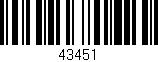 Código de barras (EAN, GTIN, SKU, ISBN): '43451'
