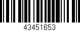 Código de barras (EAN, GTIN, SKU, ISBN): '43451653'