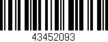 Código de barras (EAN, GTIN, SKU, ISBN): '43452093'