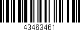 Código de barras (EAN, GTIN, SKU, ISBN): '43463461'