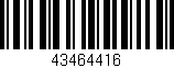 Código de barras (EAN, GTIN, SKU, ISBN): '43464416'