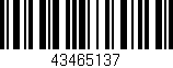 Código de barras (EAN, GTIN, SKU, ISBN): '43465137'
