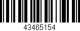 Código de barras (EAN, GTIN, SKU, ISBN): '43465154'