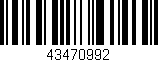 Código de barras (EAN, GTIN, SKU, ISBN): '43470992'