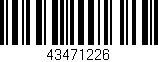 Código de barras (EAN, GTIN, SKU, ISBN): '43471226'
