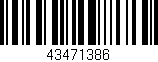Código de barras (EAN, GTIN, SKU, ISBN): '43471386'