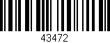 Código de barras (EAN, GTIN, SKU, ISBN): '43472'