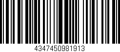 Código de barras (EAN, GTIN, SKU, ISBN): '4347450981913'