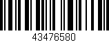 Código de barras (EAN, GTIN, SKU, ISBN): '43476580'