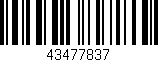 Código de barras (EAN, GTIN, SKU, ISBN): '43477837'