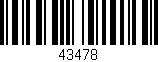 Código de barras (EAN, GTIN, SKU, ISBN): '43478'