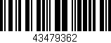 Código de barras (EAN, GTIN, SKU, ISBN): '43479362'