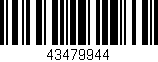 Código de barras (EAN, GTIN, SKU, ISBN): '43479944'