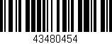 Código de barras (EAN, GTIN, SKU, ISBN): '43480454'