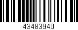 Código de barras (EAN, GTIN, SKU, ISBN): '43483940'