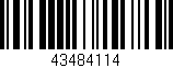 Código de barras (EAN, GTIN, SKU, ISBN): '43484114'