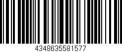 Código de barras (EAN, GTIN, SKU, ISBN): '4348635581577'