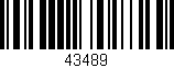Código de barras (EAN, GTIN, SKU, ISBN): '43489'