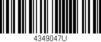 Código de barras (EAN, GTIN, SKU, ISBN): '4349047U'