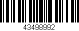 Código de barras (EAN, GTIN, SKU, ISBN): '43498992'