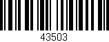 Código de barras (EAN, GTIN, SKU, ISBN): '43503'