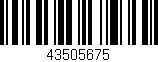 Código de barras (EAN, GTIN, SKU, ISBN): '43505675'