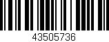 Código de barras (EAN, GTIN, SKU, ISBN): '43505736'