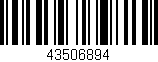 Código de barras (EAN, GTIN, SKU, ISBN): '43506894'