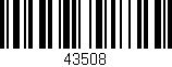 Código de barras (EAN, GTIN, SKU, ISBN): '43508'