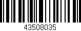 Código de barras (EAN, GTIN, SKU, ISBN): '43508035'