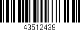 Código de barras (EAN, GTIN, SKU, ISBN): '43512439'