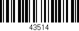 Código de barras (EAN, GTIN, SKU, ISBN): '43514'