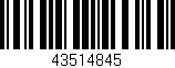 Código de barras (EAN, GTIN, SKU, ISBN): '43514845'