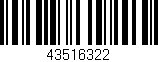 Código de barras (EAN, GTIN, SKU, ISBN): '43516322'