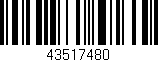 Código de barras (EAN, GTIN, SKU, ISBN): '43517480'