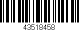 Código de barras (EAN, GTIN, SKU, ISBN): '43518458'