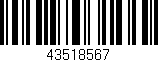Código de barras (EAN, GTIN, SKU, ISBN): '43518567'